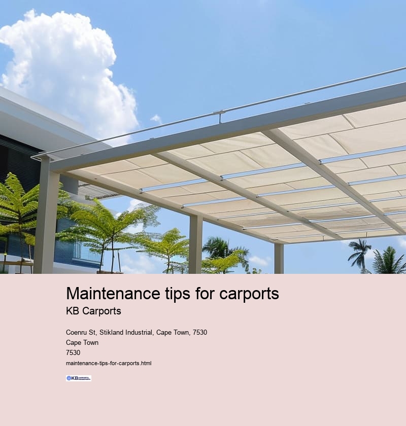 Maintenance tips for carports