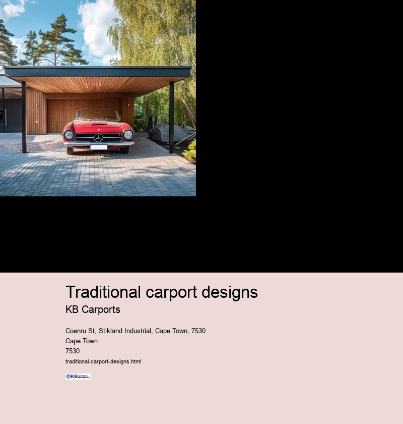 Traditional carport designs