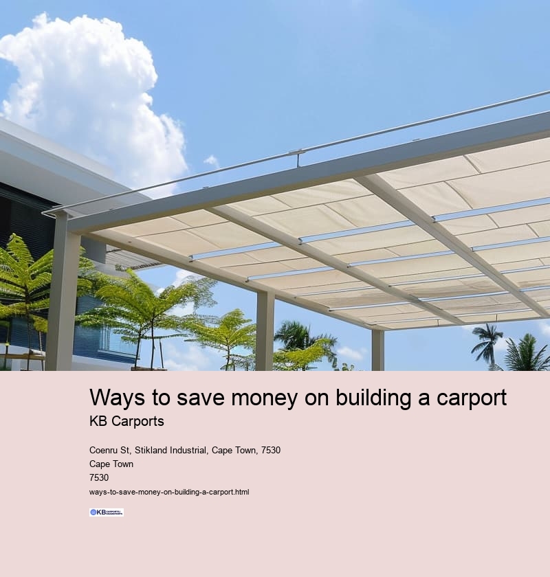 Ways to save money on building a carport